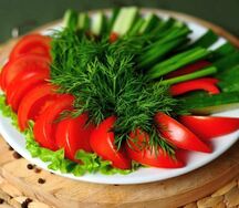 Салат свежая нарезка зелень