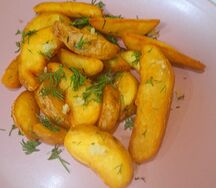 Картофель дольками по-деревенски
