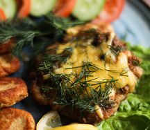 Куриная отбивная с сыром