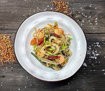 Лапша с морепродуктами