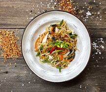 Лапша с курицей