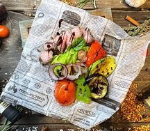 Гриль-салат с говядиной