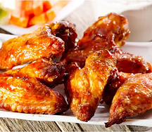 Запеченные крылышки с соусом барбекю