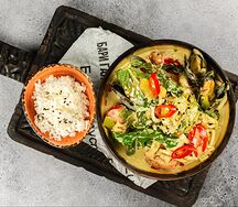 Кокосовое карри с морепродуктами