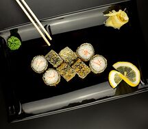 Маки жареный с креветкой