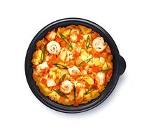 Чесночный рис с креветками