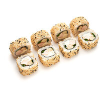 Ролл с курицей в кунжуте