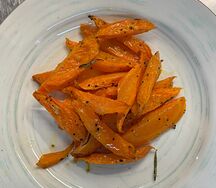 Печёная морковь