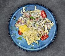 Карбонара с грибами