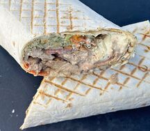 Классическая шаурма со свининой большая 