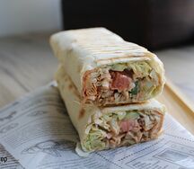 Шаверма с курицей двойная