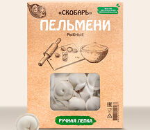 Пельмени с красной рыбой