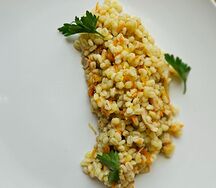 Перловка с овощами