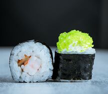 Зелёный с креветкой