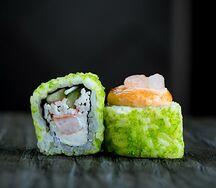 Запечённый с креветкой