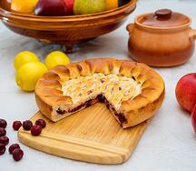 Пирог Бородинский с клюквой