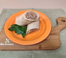 Блин с мясом