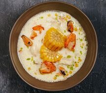 Чаудер с морепродуктами 