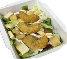 Салат Цезарь с креветками