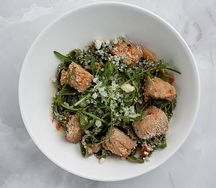 Паста с тунцом и голубым сыром