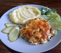 Комбо Куриная отбивная с пюре 