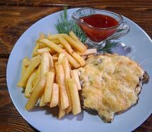 Комбо Отбивная куриная + фри 