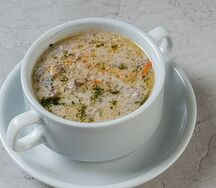 Сырный суп с шампиньонами