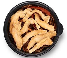 Лапша рисовая с курицей
