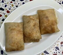 Блины с ветчиной и сыром