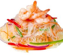 Фунчоза с креветками
