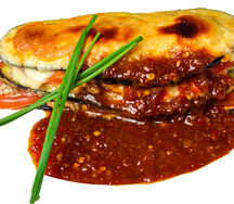 Запеченный баклажан с мясом
