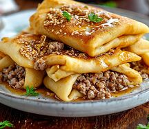 Блины с мясом