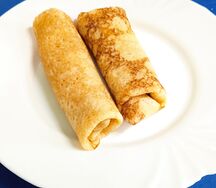 Блины с паштетом