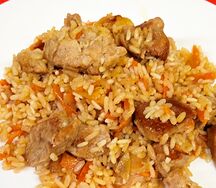 Плов с курой