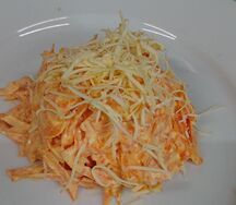 Салат Морковь с чесноком 