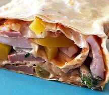 Шаурма 2 вкуса Ветчина и курица с сыром maxi