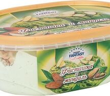 Мороженое фисташковое в ванночке