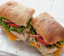 Чиабатта с курочкой и грибами