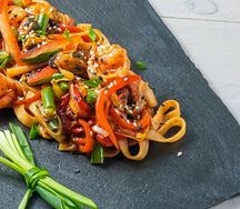 Лапша (wok) c морепродуктами