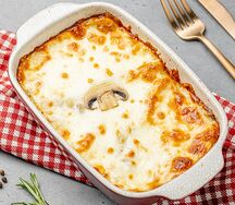 Лазанья с индейкой и грибами