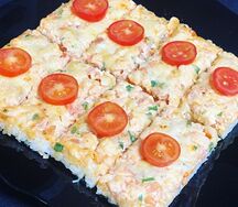Суси-пицца с креветками
