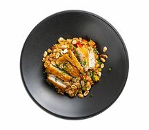 Рис с кусочками белой рыбы