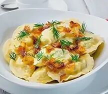 Жареные колдуны с капустой и говяжьим фаршем