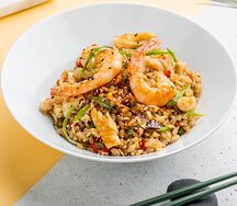 Тяхан с морепродуктами в соусе терияки