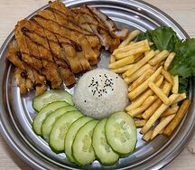 Свиная отбивная в соусе тонкацу