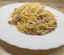 Паста Карбонара с беконом
