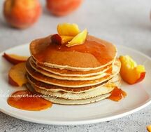 Блины: абрикос и шоколад и карамель