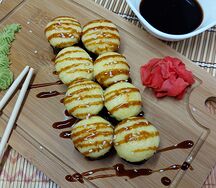 Запечённый с креветкой