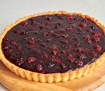Пирог песочный с ежевикой