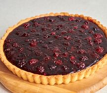 Пирог песочный с ежевикой